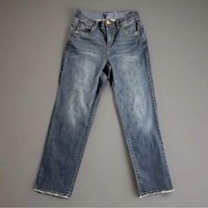 Democracy Jeans Women 8  Blue "Ab"Solution Stretch  Mid-Rise (1126)